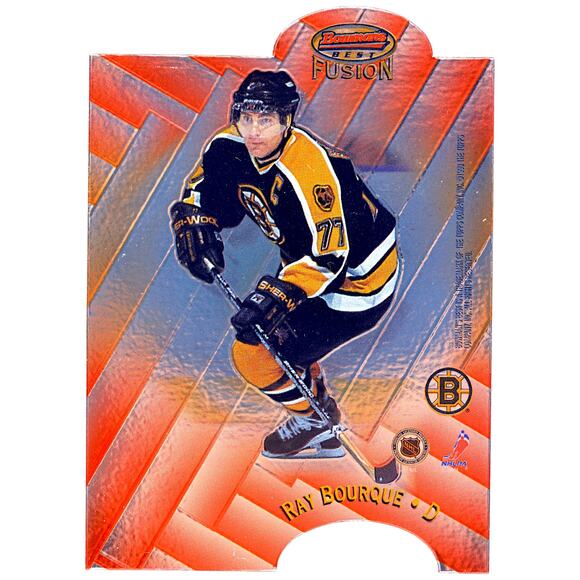 1998 Bowman's Best Mirror Image Fusion #F17 Ray Bourque Eric Brewer PSA 8 Pop 1 - Picture 3 of 7